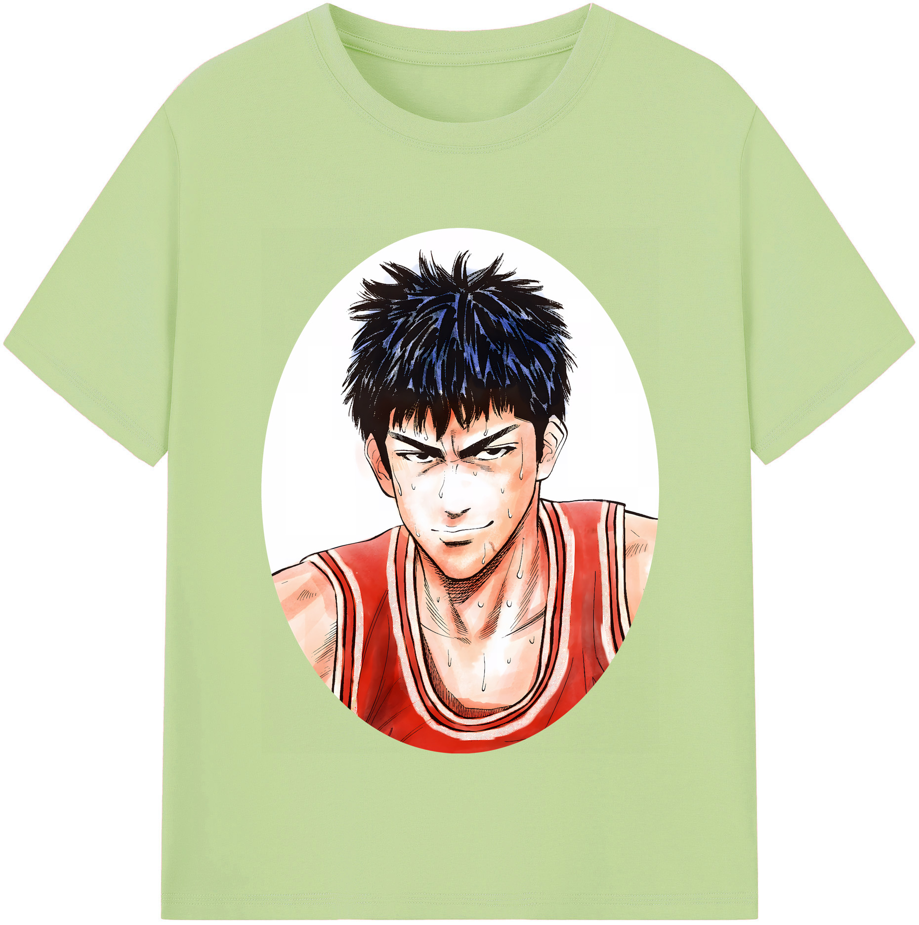 SLAM DUNK／スラムダンク 綿100％半袖Tシャツ（フロントプリント）